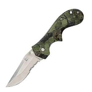   Sporting Cutlery 4.25 in., Forest Camo Handle, ComboEdge Pocket knife