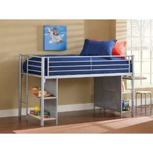 Universal Junior Loft Bed Set in Silver Hillsdale Furniture 1178JRLBDS