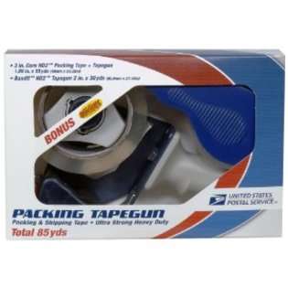 LePages USPS Metal Tape Gun with 55 yards HD2 Packaging Tape and 2 