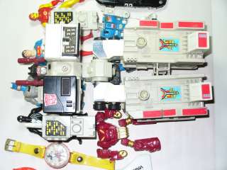 Vtg Toy Lot Transformers G1 Marx Mickey Mouse Watch, Super Powers 
