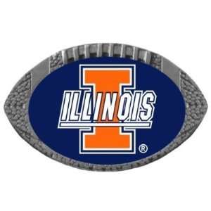  Set of 2 Illinois Fighting Illini Football One Inch Pin 