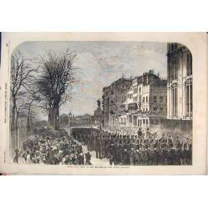  Piccadilly Rifle Brigade London Procession Print 1852 