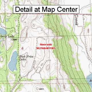  USGS Topographic Quadrangle Map   Riverside, Washington 