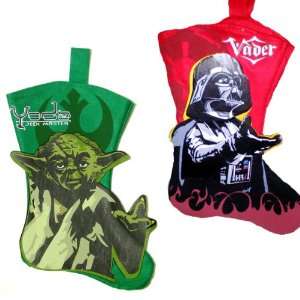 Pack of 6 Star Wars Yoda Jedi Master and Darth Vader Christmas 