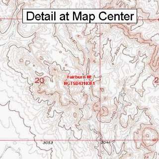   Map   Fairburn NE, South Dakota (Folded/Waterproof)