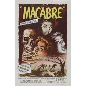  Macabre Movie Poster (11 x 17 Inches   28cm x 44cm) (1958 
