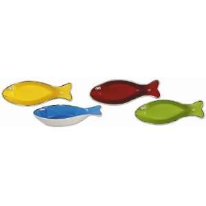 Home ETC Clawd and Gilly Fish Serving Dishes, Set of 4  