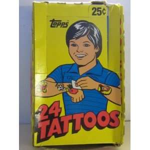   Tattoos Unopened Wax Packs of 24 From Box of 36 Packs 
