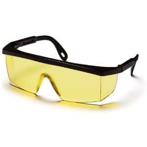  Pyramex Integra Safety Glasses   Amber Lens, Black Frame 