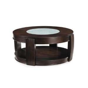  Magnussen Ino Round Cocktail Table with casters
