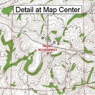   Quadrangle Map   Elkader, Iowa (Folded/Waterproof)