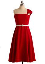 Bettie Page Ravishing in Red Dress  Mod Retro Vintage Dresses 