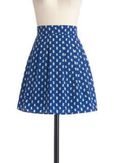 Blue Casual Skirt  Modcloth