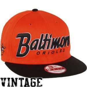 New Era Baltimore Orioles Snap It Back Snapback Hat   Orange/Black 