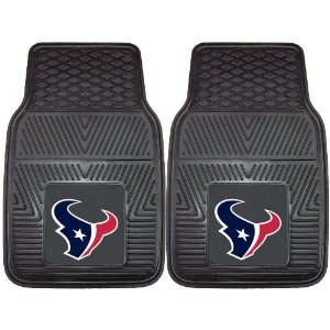  NFL Houston Texans 2 Piece Heavy Duty Vinyl Floor Car Mat 