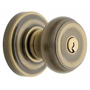   Colonial Style Keyed Entry Door Knob Set with Cla