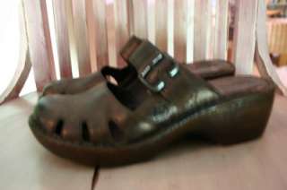 BORN Bronze Cut Out Leather Clogs 8 39 Comfortable Cuties  