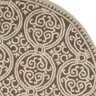 safavieh cambridge brown white rug size round 8
