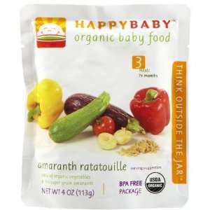 Happy Baby Stage 3 Amaranth Ratatouille   6 pk  Grocery 