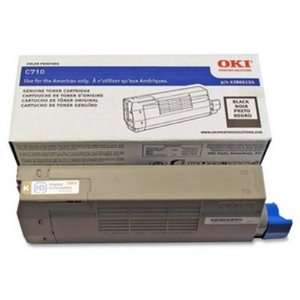    Black Toner Cartridge for Okidata C710 Series Printers Electronics