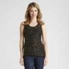 Jaclyn Smith Womens Scattered Sequins Sweater Tank Top