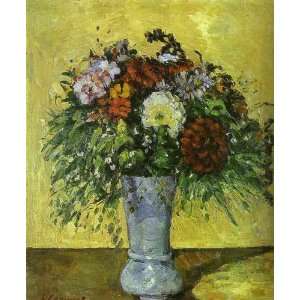  Oil Painting Flowers in a Blue Vase Paul Cezanne Hand 
