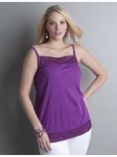 LANE BRYANT   Extra long straight lace cami  