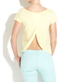 Lemon (Yellow) Yellow Tulip Back T Shirt  243910286  New Look