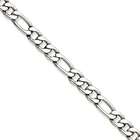 goldia Chisel Stainless Steel 5.30mm 7in Figaro Chain