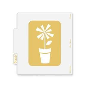  Sizzix Simple Impressions Potted Flower #2 Embossing 