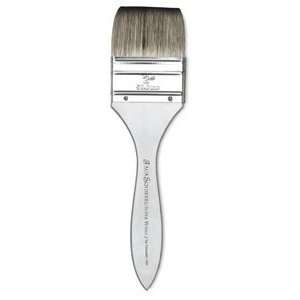  Dynasty Faux Squirrel Brushes   Short Handle, 38 mm, Flat 