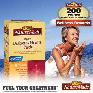 Nature Made Diabetes Health Pack Multivitamin & Mineral Supplement, 60 