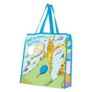  (14x15) Dr. Seuss Oh the Places Large Recycled Shopper 