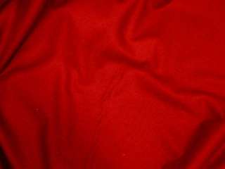 RED 100% WOOL FABRIC 60 3 Y  