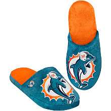NFL Miami Dolphins Mens Big Logo Slipper   