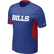 Nike Buffalo Bills Sideline Hypercool Speed Dri FIT T Shirt    