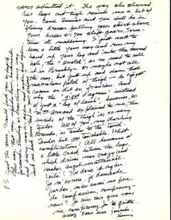 Brenda Venus Sexy Intimate letter from Henry Miller  