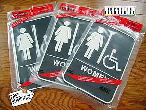    Stick ADA Braille Women Handicapped Bathroom Signs Wholesale  