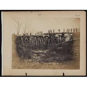  Trestle bridge,Bull Run,after the freshet,1863,Russell 