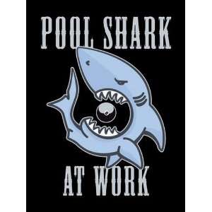 MSC10553 POOL SHARK AT WORK HUMOUR FUNNY EXTRA LARGE METAL ADVERTISING 