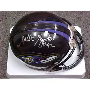  Haloti Ngata Autographed Baltimore Ravens Mini Helmet 
