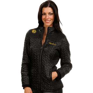 Pro Line Pittsburgh Steelers Womens Cire Quilted Jacket   