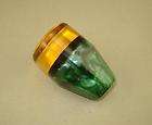 Vintage Lucite Green Gear Knob with Flower