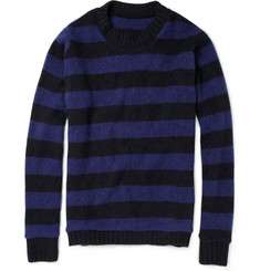 The Elder Statesman Striped Cashmere Sweater