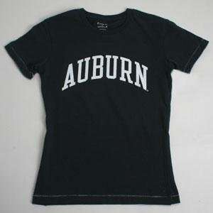    Auburn T shirt   Ladies By League   Navy   Small