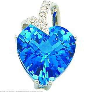 Gold Blue Diamond Heart    Plus Blue Diamond Heart Earrings 