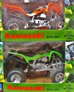 NEW RAY KAWASAKI KFX 400 ATV SET OF 2 NEW 1/12 42987  