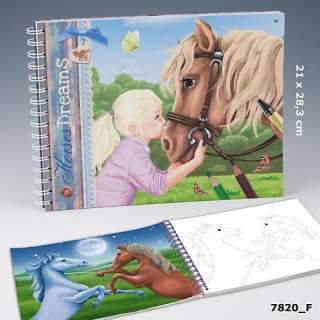 Horses Dreams Malbuch Pferdemalbuch Pferde Stickern 12 Malvorschläge 