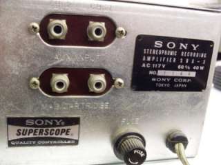   Sony SRA 3 tube recording amplifier for a reel to reel tape recorder