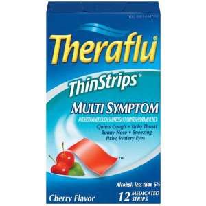  Theraflu Multi Symptom Thin Strips, 0.07 Ounce Box Health 
